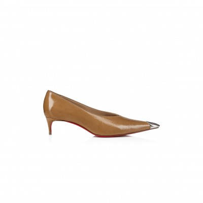 CHRISTIAN LOUBOUTIN KATISSIMA 45 MM PUMPS-VOG PATENT LEATHER-LIONNE-WOMEN 1250014F760